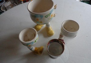 Chavenas copos de coleçao para ovos