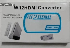 Conversor WII para HDMI com som Jack consola wii NOVO