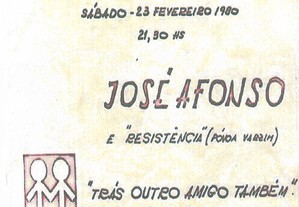 José Afonso - Concerto na Sociedade de Carreço