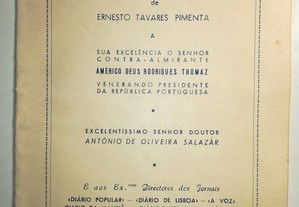 Telegramas a Américo Thomaz e Salazar