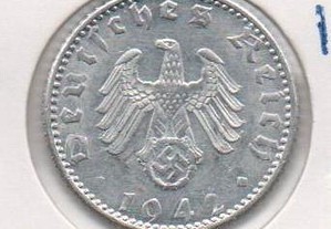 Alemanha (3º Reich) - 50 Reichspfennig 1942 D