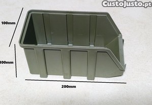 Caixas de stock arruma��o pl�sticas empilh�veis ou mont�veis