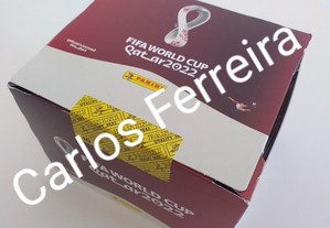 Caixa com 100 saquetas Mundial Qatar 2022