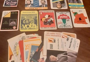 Calendários politicos anos 80 PSD, PS, CDS lote x3