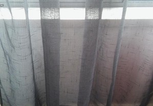 Cortinado Semi-Transparente Preto 150x250cm