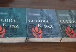 Guerra e Paz de Leão Tolstoi 3 volumes