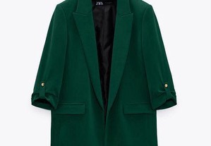 Blazer verde Zara novo