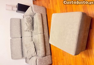 Sofá 2 lugares em beje