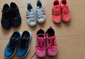 Sapatilhas Adidas e Nike originais menina 35