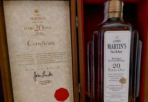 Whisky  James Martin's 20 years  43% alc.