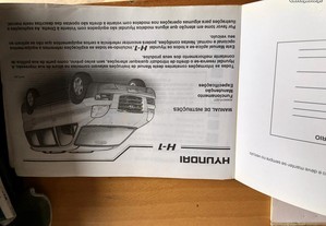 Livro manual instruções Hyundai H1