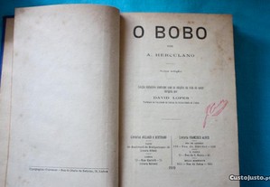 Livro O Bobo de Alexandre Herculano