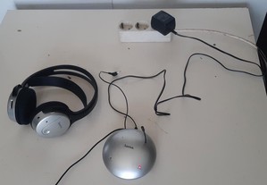 Auscultadores Headphones s/ Fios HAMA FK-965 Funcionais