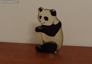 Estatueta Panda em acrílico, de colecção