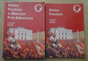 "Selos Postais e Marcas Pré-Adesivas" - 2 Livros
