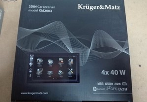 Kruger & Matz auto-rádio (2DIN) - NOVO