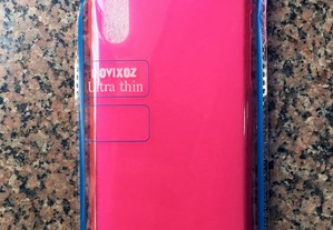 Capa de silicone cor-de-rosa para iPhone XS Max