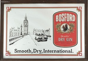 GIN BOSFORD - Placa publicitária