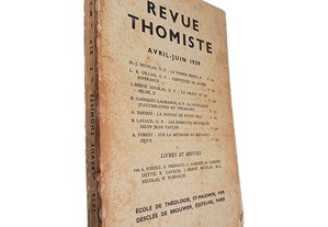 Revue Thomiste (Avril-Juin 1939)