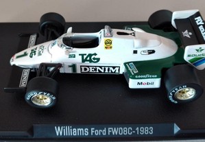 * Miniatura 1:43 Coleção Grand Prix WILLIAMS FW08C (1983) | Mitos da Formula 1
