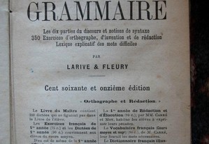 Le premiére année de Grammaire 1904