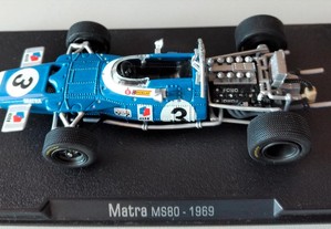 * Miniatura 1:43 Coleção Grand Prix MATRA MS80 (1969) | Mitos da Formula 1