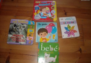 Conjunto de livros criança bebe