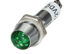 LED070 - Luz piloto aviso LED 12V 8mm verde