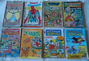 Vários livros Almanaques Disney anos 70/80