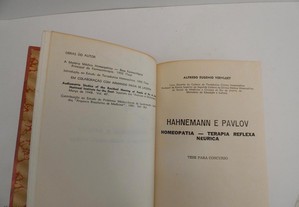 Livro Hahnemann e Pavlov - Homeopatia - Com Assinatura e Carta do Autor