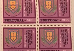 Quadra de selos Estação de melh. Plantas - 1970