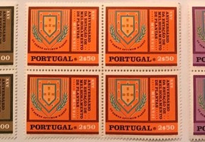 Série 3 quadras selos Estação Melh. Plantas - 1970