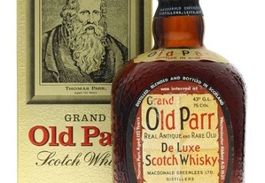 Whisky Grand Old Parr Real Antique Rare Old de Luxe Scotch