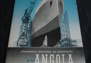 Folheto Companhia Nacional de Navegação Angola