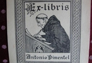 Ex-Libris António Pimentel . Ass A.Piedade.