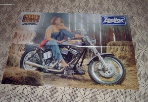 4 posteres da Harley Davidson, vintage, motobilia