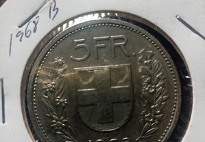 Moeda 5 francos Suíça