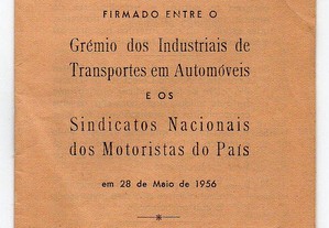 Motoristas - Contrato colectivo de trabalho (1956)