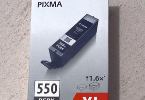 Tinteiro de impressora CANON negro 550 PGBK XL de 22 ml / Canon black ink cartridge