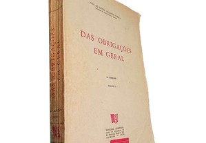Das obrigações em geral (Volume II) - João de Matos Antunes Varela