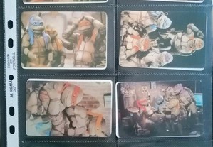 Coleção completa de 75 calendários dos Ninja Turtles II edição de 1992