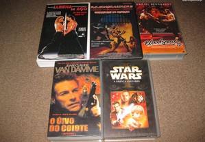 5 Filmes em VHS originais!