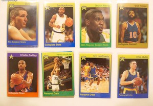 Lotes de cartas da NBA Skybox e outras