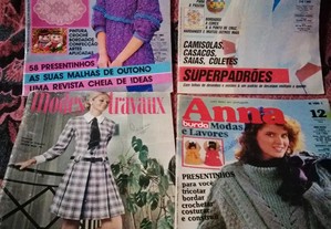 Revistas crochet, arraiolos, moda