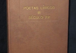 Livro Poetas Líricos do Século XVI João de Almeida Lucas