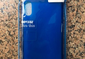 Capa de silicone azul para iPhone XS Max