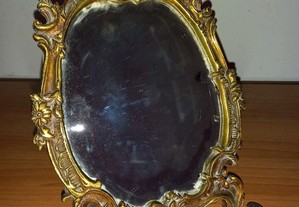 Espelho antigo de bronze