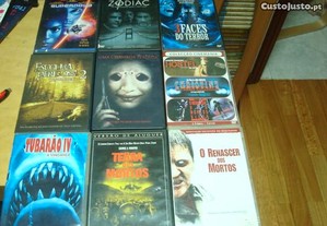 Lote 6 dvds originais terror alguns muito raros