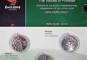 PORTUGAL - Moedas 8 euros Os valores do Futebol UEFA 2004 - AM