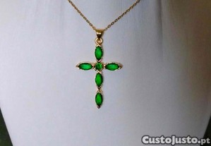 Colar c/ Cruz de Pedras NOVO
